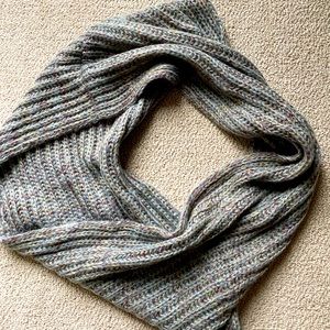 Gray infinity scarf